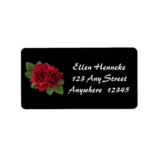 ブラックパールバラ ラベル (正面)