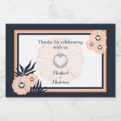 ブラックパールワトゥシタカオミニワきらめくインラベル スパークリングワインラベル (シングルラベル)