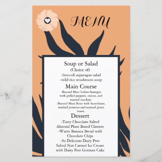 ブラックパールワトゥシタカオ結婚さんのメニュー (正面)