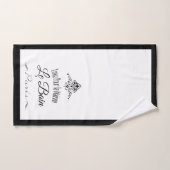 ブラックパ縁どリホテル バスタオルセット (ハンドタオル)