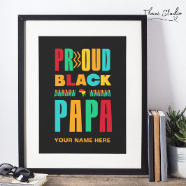 ブラックパ誇りを持ったパブラック歴史月間ファミリー ポスター