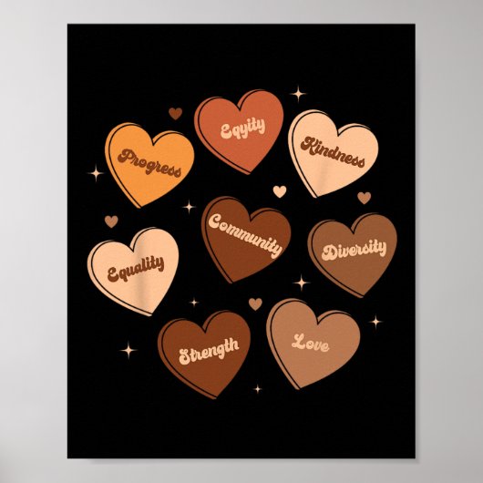 ブラックヒストリがダイバーシティ・エクイティのメラニン・アファリック ポスター (正面)