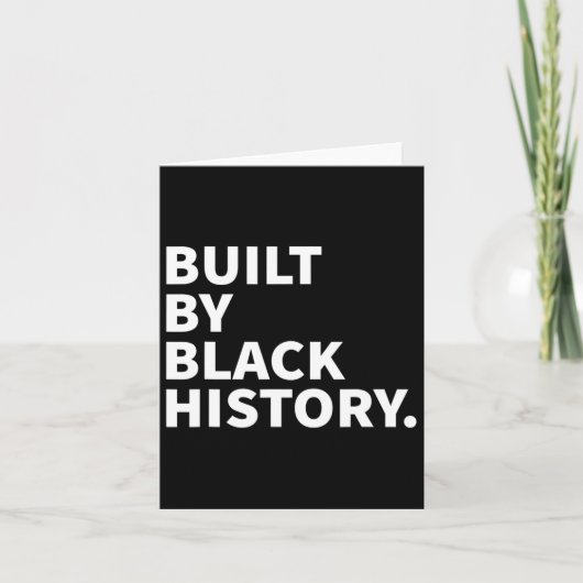 ブラックヒストリによって構築 – Black History Month Junet カード (正面)