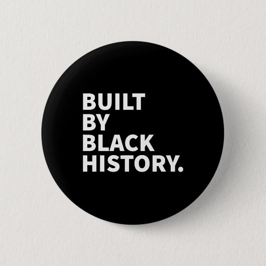 ブラックヒストリによって構築 – Black History Month Junet 缶バッジ (正面)