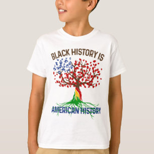 ブラックヒストリはアメリカの歴史アフリカのルーツメル Tシャツ