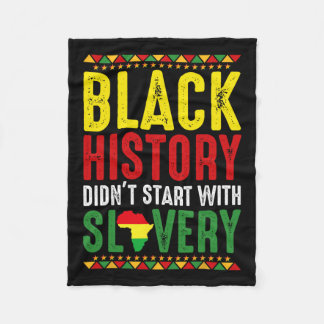 ブラックヒストリは奴隷制ブラックホイストから始まらなかった フリースブランケット