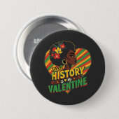 ブラックヒストリは私のバレンタインデーのブラックヒストリ月 缶バッジ (正面&裏面)
