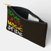 ブラックヒストリアクセサリーバッグ アクセサリーポーチ (見開き)