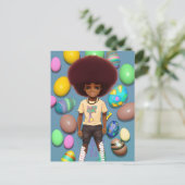 ブラックヒストリカリーンメラニンガール魔法クイーンシエスタ ポストカード (スタンド正面)