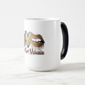 ブラックヒストリピースラブメラニンモーフィングマグ モーフィングマグカップ (正面右)