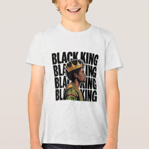 ブラックヒストリブラックマンキングパパアフロメラニンメンズ トライブレンドTシャツ