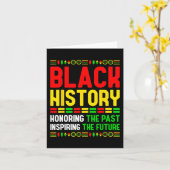 ブラックヒストリプライドBhmアフリカ伝統アフリカJ カード (黄色い花)