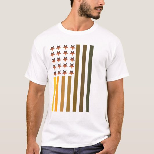 ブラックヒストリメラニン国旗の男性女性子供幼児 Tシャツ (正面)