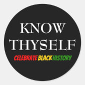 ブラックヒストリーの月は自分のBHMを知やる気を起こさせるっている ラウンドシール (正面)