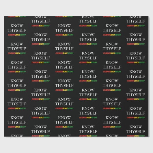 ブラックヒストリーの月は自分のBHMを知やる気を起こさせるる ラッピングペーパー (フラット)