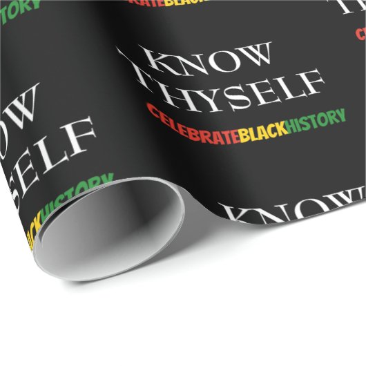 ブラックヒストリーの月は自分のBHMを知やる気を起こさせるる ラッピングペーパー (ロールコーナー)