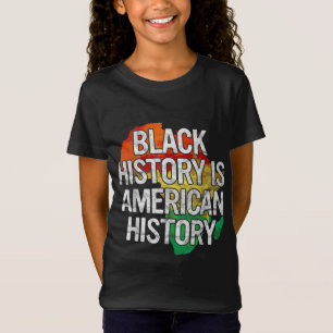 ブラックヒストリーはアメリカの歴史ギフトプライドAfric Tシャツ