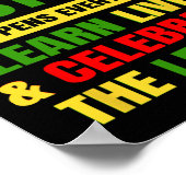 ブラックヒストリーは毎日起こるブラックヒストリー・モント ポスター (角)