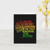 ブラックヒストリーズ過去アフリカプライドブラック カード (黄色い花)