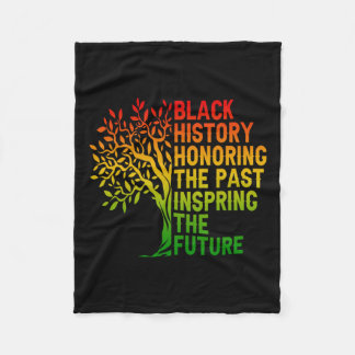 ブラックヒストリーズ過去アフリカプライドブラック フリースブランケット