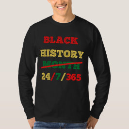 ブラックヒストリーマンス24/7/365 - ブラックヒストリー Tシャツ