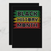 ブラックヒストリーマンス アフリカ国旗 (7) セーブザデート (正面/裏面)