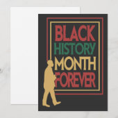 ブラックヒストリーマンス フォーエバー タイポグラフィ シーズンカード (正面/裏面)