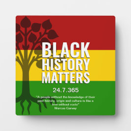 ブラックヒストリーマーカスガーヴィー引用文BHM フォトプラーク