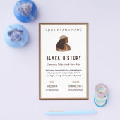 ブラックヒストリー月お祝いイベント事業 チラシ (シングル)