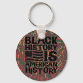 ブラックヒストリー月かわいい女性キーチェーン キーホルダー (裏面)