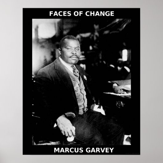 ブラックヒストリー月のヒーロー – Marcus Garvey ポスター (正面)