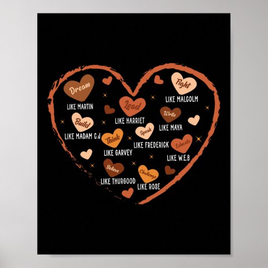 ブラックヒストリー月の夢のようなマーティンアフリカリード ポスター (正面)