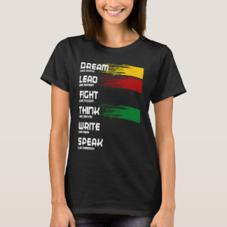 ブラックヒストリー月の夢のようなマーティンリードHa Tシャツ