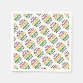 ブラックヒストリー月やる気を起こさせるBHM紙 スタンダードカクテルナプキン (正面)