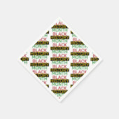 ブラックヒストリー月スタイリッシュBHM紙 スタンダードカクテルナプキン (角)