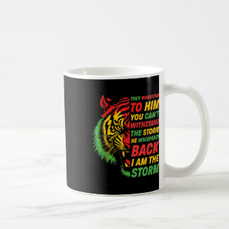 ブラックヒストリー月タイガーアフロカラフルト コーヒーマグカップ