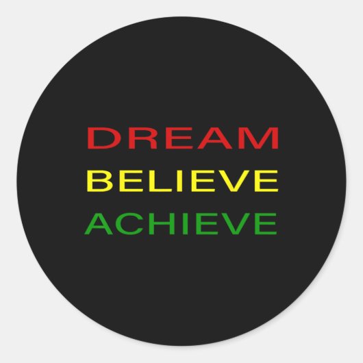 ブラックヒストリー月ドリームエ信じンド達成- Red Ye ラウンドシール (正面)