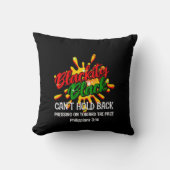 ブラックヒストリー月ブラックイティブラックは後ろに持ち込めない クッション (正面)