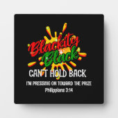 ブラックヒストリー月ブラックイティブラックは後ろに持ち込めない フォトプラーク (正面)