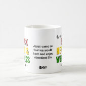 ブラックヒストリー月ヘルス&ウェルネスモノグラム コーヒーマグカップ (中央)