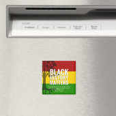 ブラックヒストリー月マーカスガーヴィー引用文BHM マグネット (インサイチュ (食洗機))