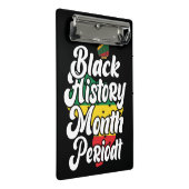 ブラックヒストリー月メラニン男性メンズガールズ&ボーイズ ミニクリップボード (アングル)