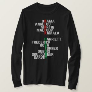 ブラックヒストリー月メラニン男性レディメンズブルシスタ Tシャツ