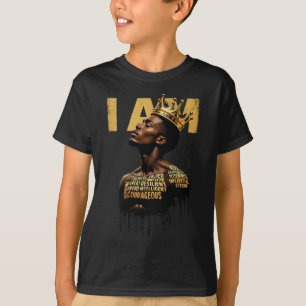 ブラックヒストリー月メンズパパ私は黒に力を与えている Tシャツ
