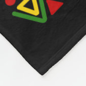 ブラックヒストリー月伝統文化アフリカンアメリ フリースブランケット (角)