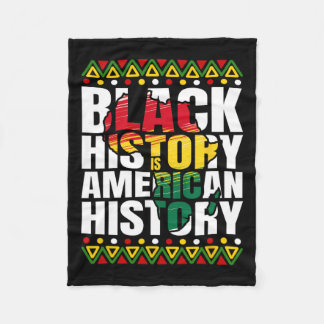 ブラックヒストリー月伝統文化アフリカンアメリ フリースブランケット