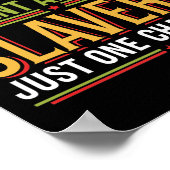 ブラックヒストリー月十二月ことわざメンズウィメンズキ ポスター (角)