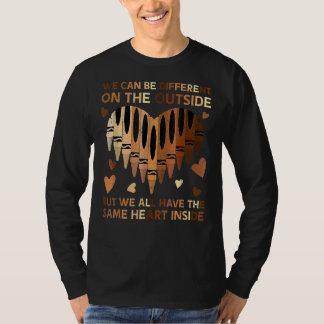 ブラックヒストリー月同じハート内アフリカのリード Tシャツ