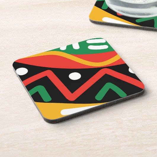 ブラックヒストリー月地理装飾用クッション コースター (左側)