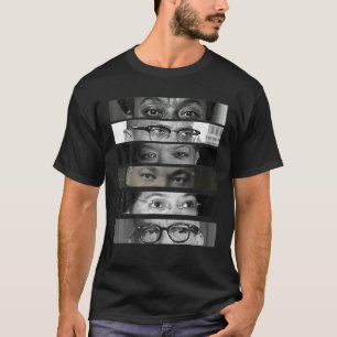 ブラックヒストリー月市民権活動家目6 Tシャツ